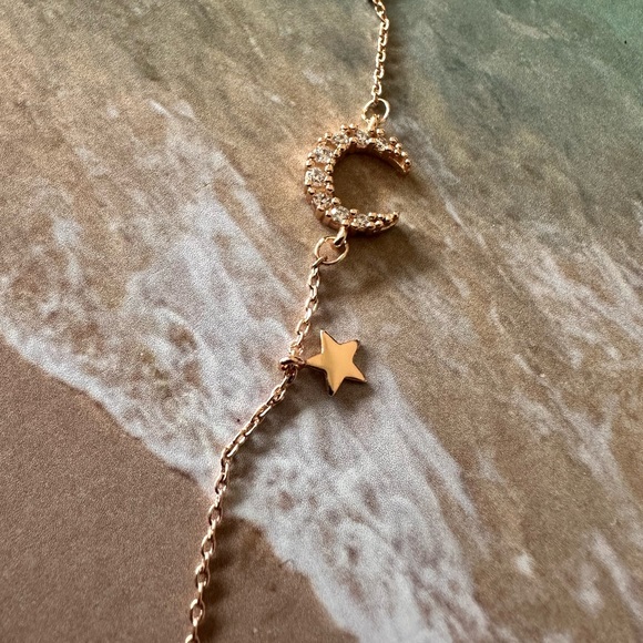 Sterling Silver crescent moon necklace 🌙✨💫 - Picture 3 of 6